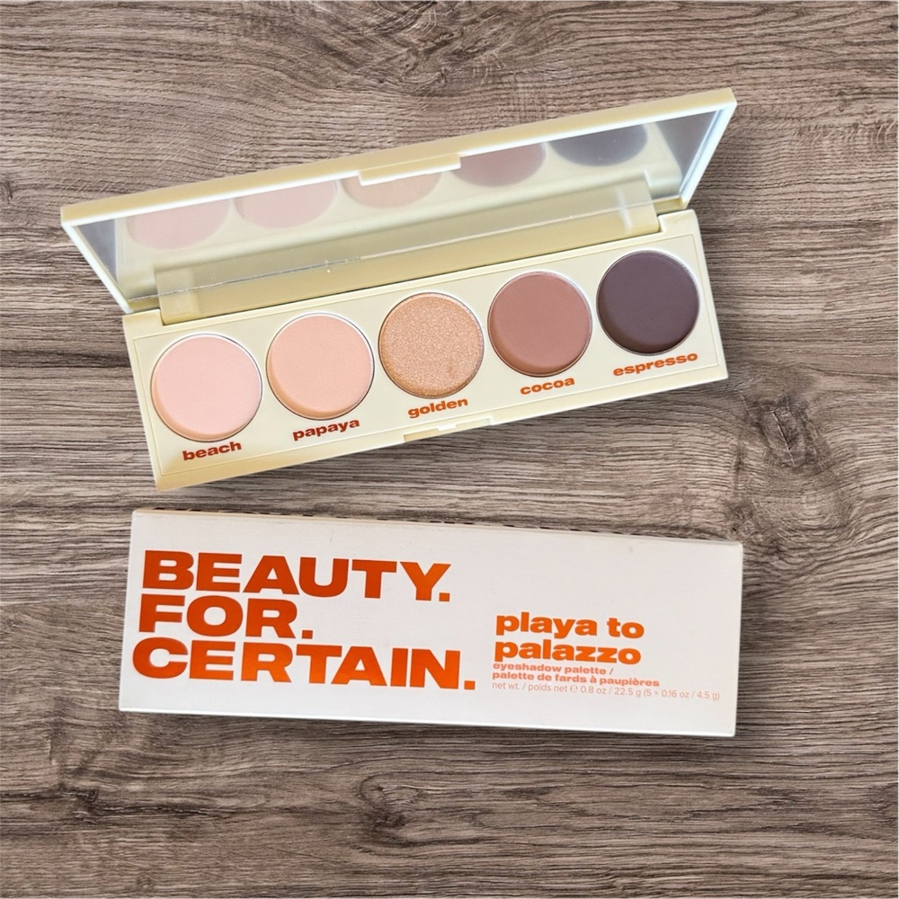 BEAUTY FOR CERTAIN Playa to Palazzo Shadow Palette